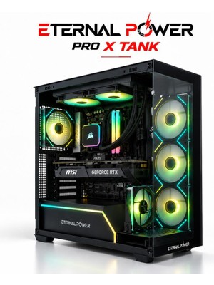 Eternal Power Amd Ryzen 7 9800X3D - Msı Geforce Rtx 4070 Ventus 2x - 16GB Ddr5 6000MHZ Ram - 1tb Nvme M.2 SSD - Corsair Nautilus 240MM Sıvı Soğutma Hazır Oyuncu Bilgisayarı