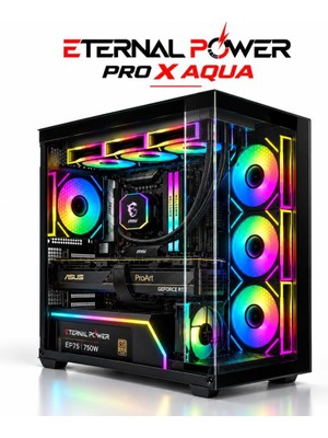 Eternal Power Amd Ryzen 7 9800X3D - Asus Proart Geforce Rtx 4080 16GB Oc - 32GB Ddr5 Ram - 1tb Nvme M.2 SSD - Msı Mag Coreliquid 360MM Sıvı Soğutma Hazır Oyuncu ve Iş Istasyonu Bilgisayarı