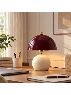 Homing Blush Modern Abajur Şarap Kırmızısı