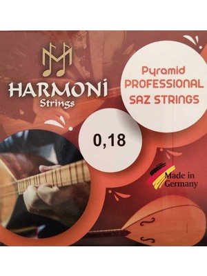 HRM18P Pyramid Kısa Sap Saz Bağlama Teli Takım Profesyonel Piramit (Alman Malı)