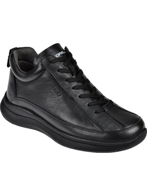 Forelli Hakiki Deri Comfort Kadın Bot For-Neva Siyah