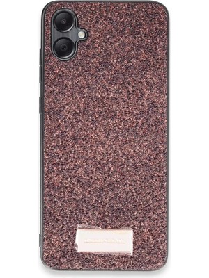 Bezos Onegif Samsung Galaxy A05 Uyumlu Bright Simli Kapak - Derin Mor