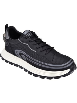Voyager Bağcıklı Anorak Erkek Spor Ayakkabı Sneaker VOY-274 Siyah