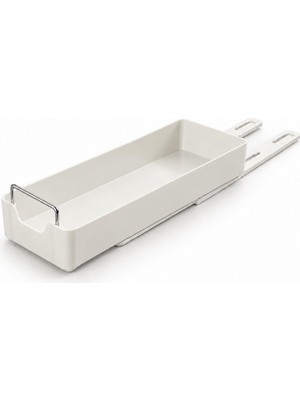 Dolap Içi Raylı Organizer Çekmece 34 x 13,5 x 6,5 Cm, Çekilebilir Plastik Dolap Düzenleyici, Mutfak Banyo Dolap Içi Organizer, Raylı Saklama Sepeti (K