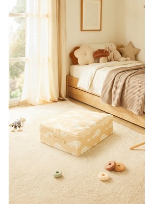 Ocean Home Textile Çocuk Odası Sevimli Balina Destekli Kutu Hurç 31 x 38 x 12 cm