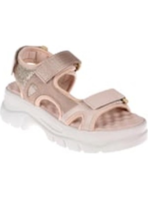 Sms Cırtlı Comfort Kadın Sandalet SMS-4740 Bej
