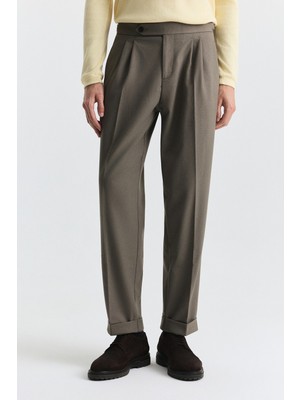 Antioch Tapered Fit Çift Pileli Pantolon