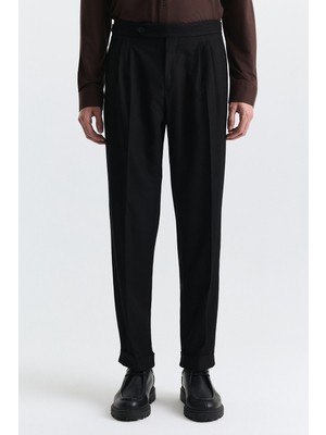 Antioch Tapered Fit Çift Pileli Pantolon