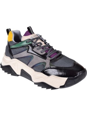 Pullman Kadın Spor Ayakkabı Sneaker SMS-65142 Siyah Mor