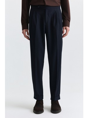 Antioch Tapered Fit Çift Pileli Pantolon