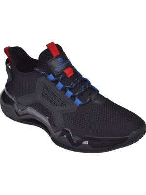 Hammer Jack Triko Erkek Spor Ayakkabı Sneaker HJ-24186-M Siyah
