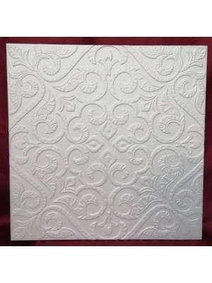 Güçpor Tavan Kaplama Evrim 50 x 50 cm 5 m2 20 AD Dekoratif Beyaz Malzeme ile Modern Tema