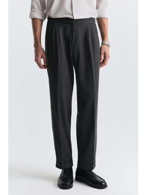 Antioch Tapered Fit Çift Pileli Pantolon