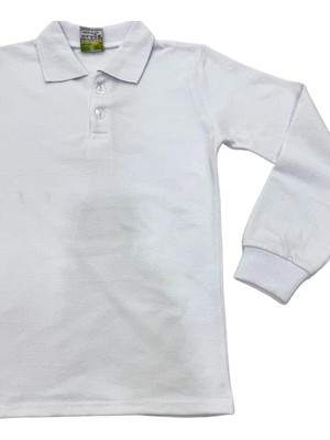 Esterella Erkek Çocuk Polo Yaka Basic T-Shirt/ Uzun Kollu Okul T-Shirt/ Polo Yaka T-Shirt / Dar Kalıp