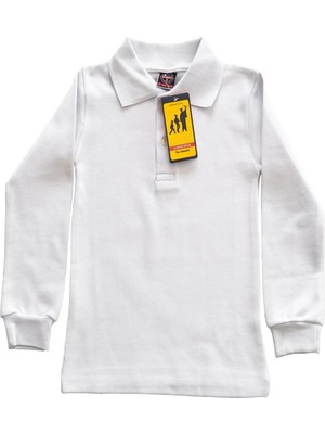Angelos Girls Kız Çocuk Okul Tarz %100 Pamuk T-Shirt -5-17 Yaş AG002