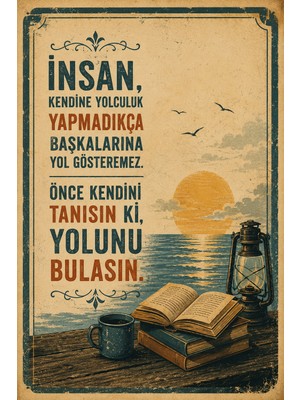 Lucena Retro Edebi Söz Metal Tablo Dekoratif Duvar Panosu Vintage Motivasyon Tasarımı 19 15X20 cm