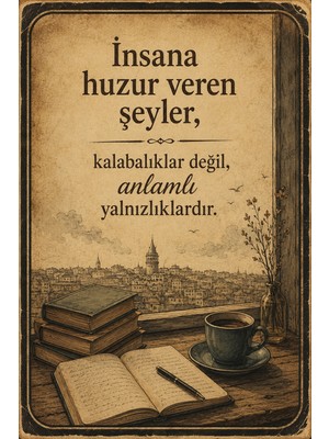 Lucena Retro Edebi Söz Metal Duvar Tablosu Vintage Dekoratif Motivasyon Panosu 47 15X20 cm