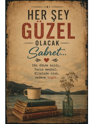 Lucena Retro Edebi Söz Metal Tablo Dekoratif Duvar Panosu Vintage Tasarım 13 15X20 cm
