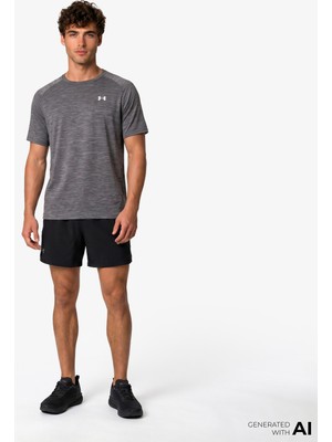 Under Armour Vanish Elite 2in1 Erkek Siyah Antrenman ŞORTU.008