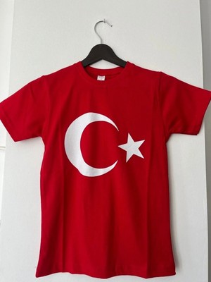 Mss Atalier 29 Ekim, 19 Mayıs,23 Nisan, Unisex,türk Bayraklı Baskılı Kısa Kollu  ,ay Yıldızlı Tshirt