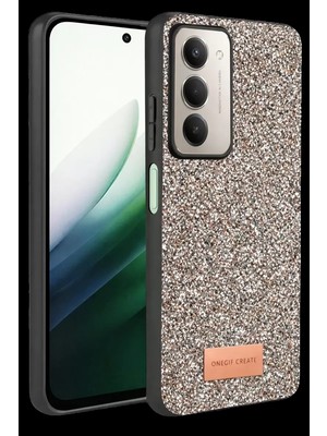 Bezos Onegif Xiaomi Redmi 15 4g Uyumlu Bright Simli Kapak - Gümüş