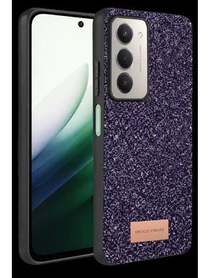 Bezos Onegif Xiaomi Redmi 15 4g Uyumlu Bright Simli Kapak - Derin Mor
