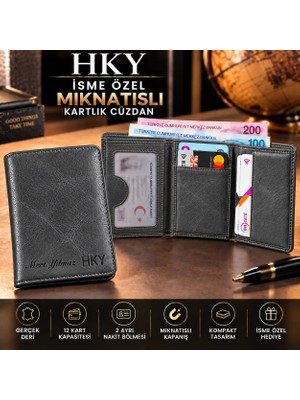 Hky Hakiki Deri Mıknatıslı Erkek Cüzdan