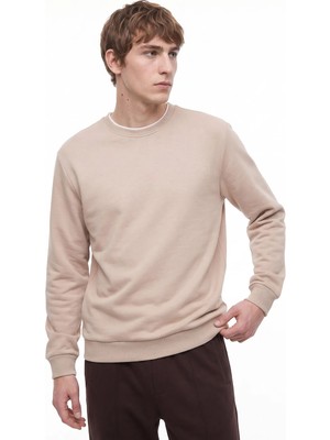 Jeep Sweatshirt, S, Koyu Bej