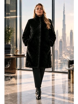 Monalisa Home Yumuşak Dokunuşlu Oversize Premium Kürk  Mont