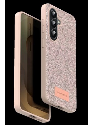 Bezos Onegif Samsung Galaxy A17 5g Uyumlu Bright Simli Kapak - Pembe