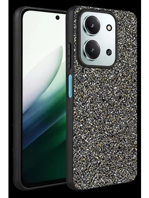 Bezos Onegif Xiaomi Redmi 15C 4g Uyumlu Bright Simli Kapak - Gold