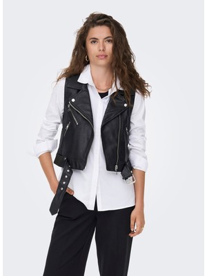 Only Crop Deri Yelek: Minimalist Streetwear Tarzı - Hemen Al!