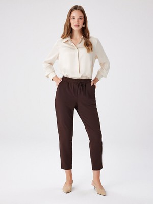 Faik Sönmez Comfort Fit Krep Örme Pantolon