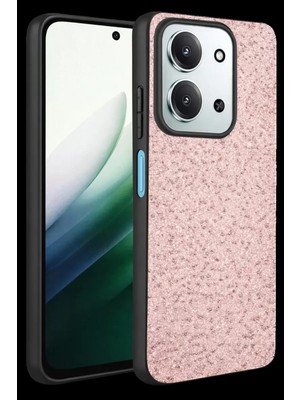 Bezos Onegif Xiaomi Redmi 15C 4g Uyumlu Bright Simli Kapak - Pembe
