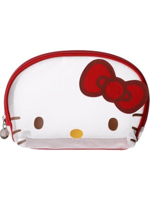 Hello Kitty Lisansı Sanrio Kabuklu Makyaj Çantası