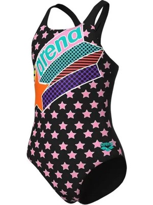 Arena Girl's Midnight Swimsuit Swim Pro Back Kız Çocuk Yüzücü Mayosu