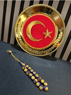 Anemore Collection Altın Varaklı Tesbih Maskot Efe Bilek Boy 14MM
