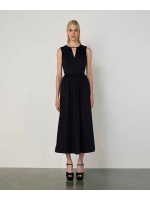 Machka Cut-Out Detaylı Büzgülü Elbise MW6250002019015