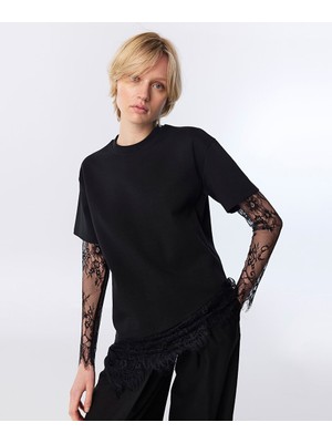 Twist Dantel Mıx Tişört TW6260070213001