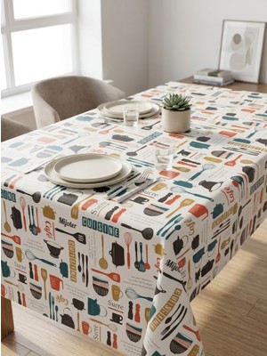 Tiritoğlu Home Leke Tutmaz Masa Örtüsü Modern Desenli