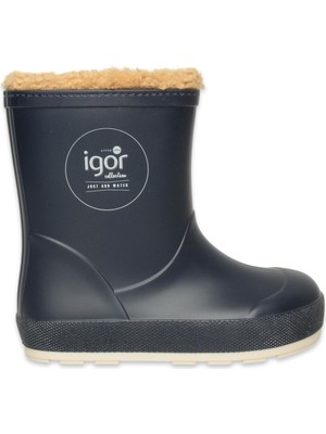 Igor CC381 Yogi Nautico Borreguito Yağmur Lacivert Çocuk Çizme