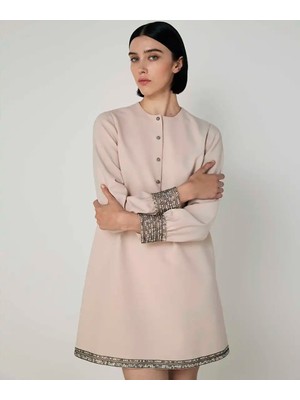 Machka Işlemeli Krep Elbise MW6250002037180