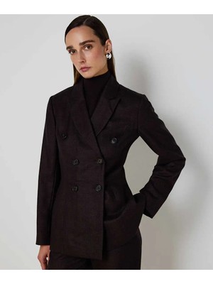 Machka Düğme Aksesuarlı Kruvaze Blazer MW6250005018965