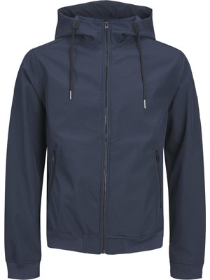 Jack & Jones Jack&Jones Erkek Kapüşonlu Fermuarlı Cepli Standart Kalıp Polyester Ceket