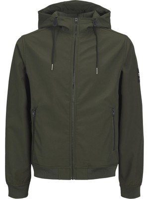 Jack & Jones Jack&Jones Erkek Kapüşonlu Fermuarlı Cepli Standart Kalıp Polyester Ceket