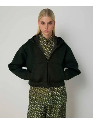 Machka Kontrast Manşetli Sweatshırt  MW6250091002022