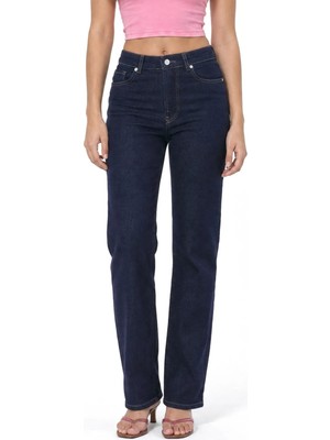 Hiccup Kadınlar Squalo Pamuklu Pantolon Koyu Mavi Denim