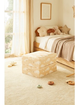 Ocean Home Textile 2'li Çocuk Odası Sevimli Balina Destekli Kutu Hurç Set 31 x 38 x 12 cm