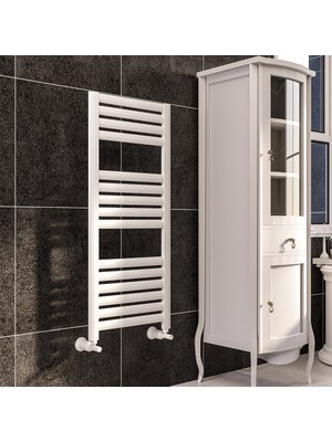 Lojimax Alüminyum Dekoratif Havlupan Poyraz 1000 x 400 - 8 Dilim  | Beyaz