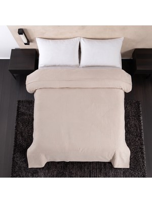 Maxstyle Spring %100 Pamuk Çift Kişilik Pike Krem 220X230 cm